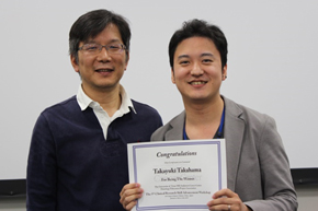 Winners（Dr. Takayuki Takahama from Kindai University and Dr. Boku）