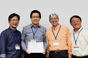 Winners（Dr. Yen-Lin Liu氏Taipei Medical University Hospital, Dr. Boku, Dr. Ueno and Dr. Lee）