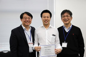 Winners（Dr. Kenro Hirata from Keio University Hospital, Dr. Lee and Dr. Boku）